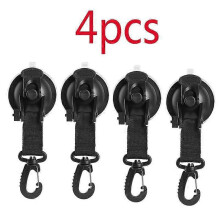 Suction Cup Holder, 4 Pieces Suction Cup Anchors Multifunctional Car Suction Cup Hook Set Campin