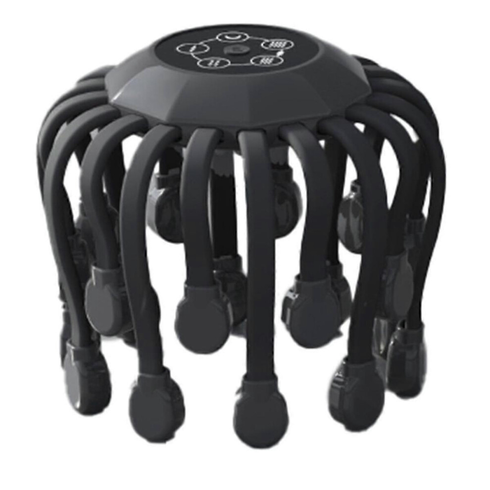 Red/Light 20Massage Heads Scalp Head Massager Therapy Vibrator Octopus Scratcher For Relaxation Stress