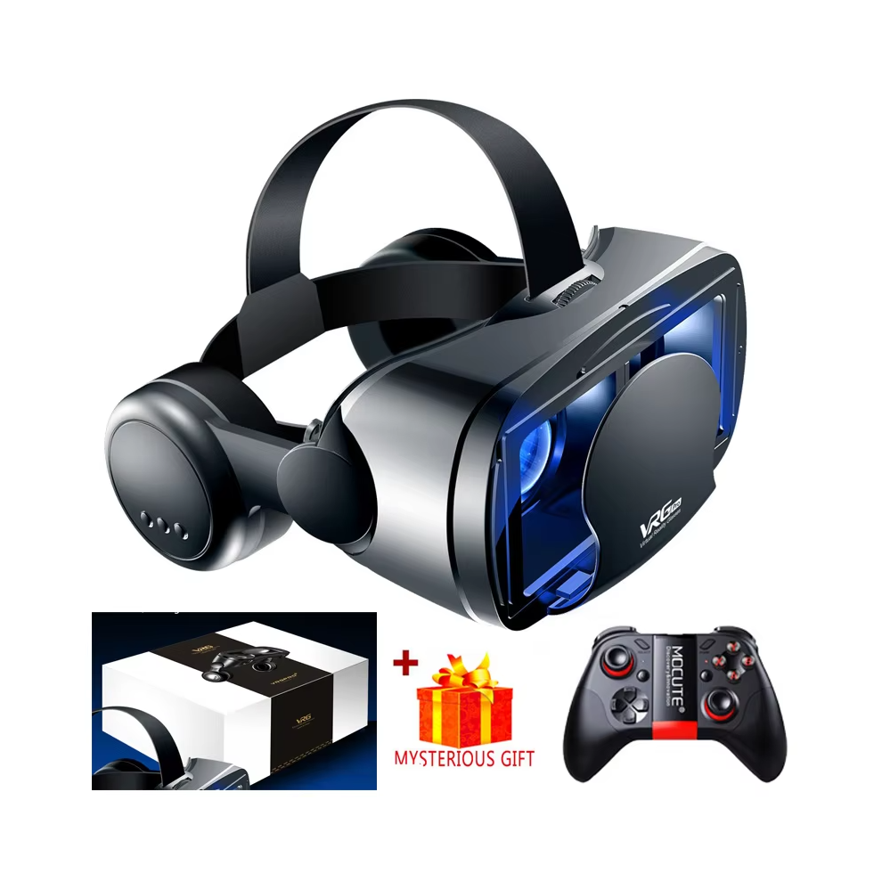 Virtual Reality 3D Vr Headset Smart Glasses Helmet For Smartphones Cell Phone Mobile 7 Inches Lenses Binoculars With Controllers 96414521