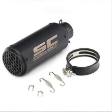 (60mm) Pipe Diameter 89mm Motorcycle Modified Exhaust Pipe, Large displacement suitable for motorcycles and off-road vehicles, Modified Model-Round mouth wit