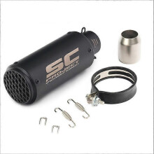 (51mm) Pipe Diameter 89mm Motorcycle Modified Exhaust Pipe, Large displacement suitable for motorcycles and off-road vehicles, Modified Model-Round mouth wit
