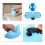 (Dark blue) Silicone Snack Pack 5 Piece Set, Portable Dog Training Bags 3