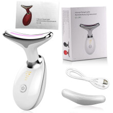 Neck Face Beauty Led Face Skin Led Facial Neck Massager Photon Therapy Wrinkle Removal Tighten Reduce Double Chin