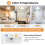 White Bathroom Light 3 Color Temperature, Waterproof 16CM-1Pack 2
