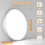 White Bathroom Light 3 Color Temperature, Waterproof 16CM-1Pack 4