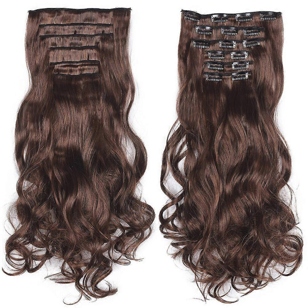 Unisex (4) Synthetic Hair Wig Clip In Braid Hairpiece Ponytail