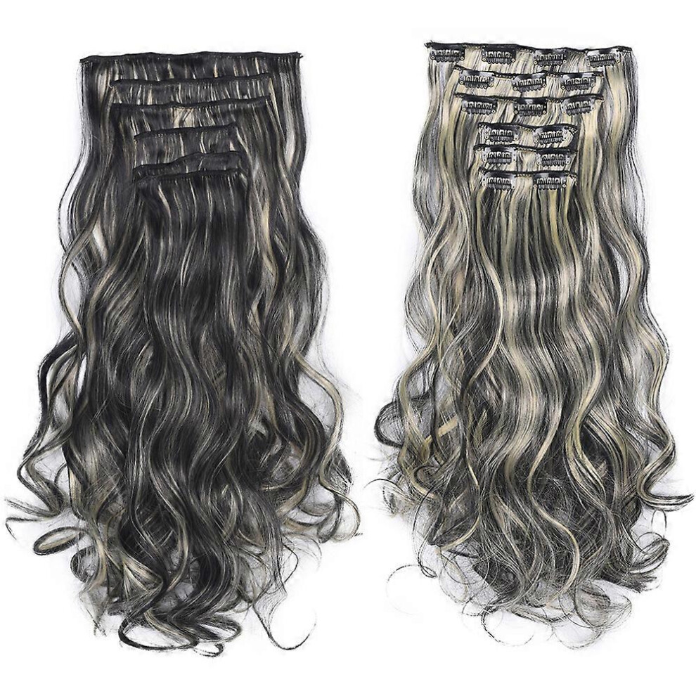 (2) Synthetic Hair Wig Clip In Braid Hairpiece Ponytail