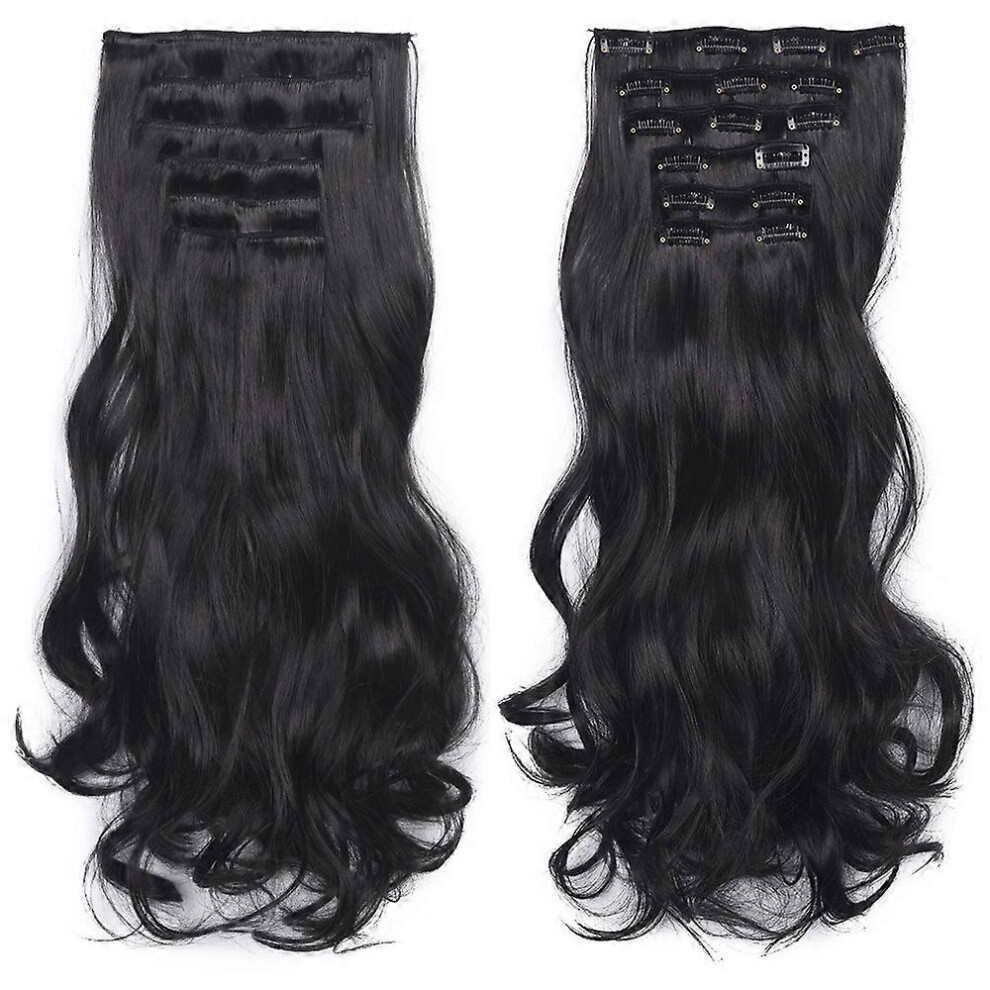 Unisex (3) Synthetic Hair Wig Clip In Braid Hairpiece Ponytail