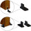 2 Pack Hardware for All Sliding Barn Doors, Adjustable Swing Bottom Tracks 4