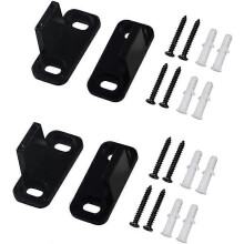 2 Pack Hardware for All Sliding Barn Doors, Adjustable Swing Bottom Tracks