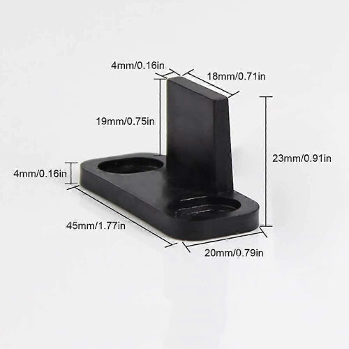 2 Pack Hardware for All Sliding Barn Doors, Adjustable Swing Bottom Tracks 2