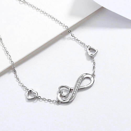 Bracelet women's 925 sterling silver white gold 1