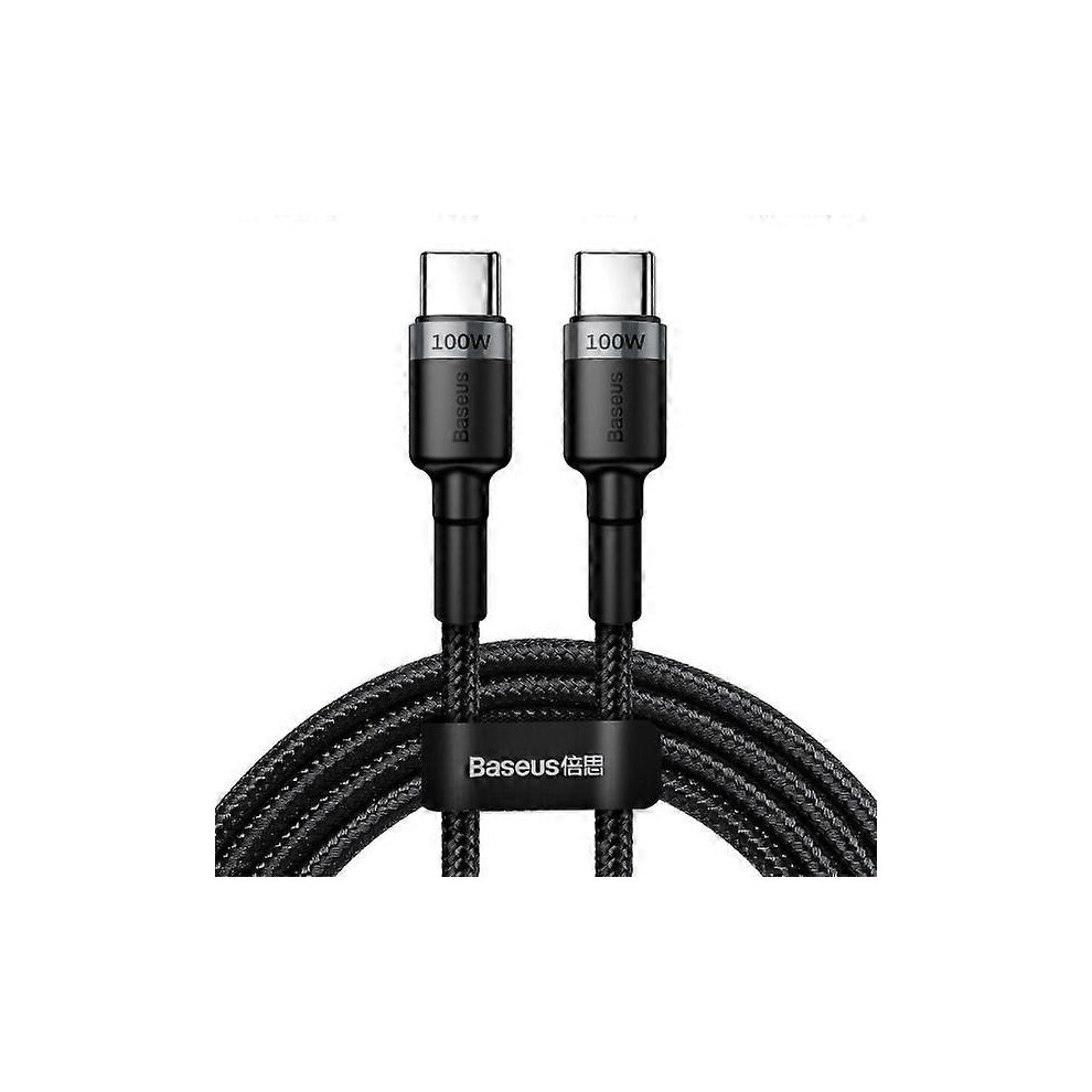 Cafule Kabel Usb-C Till Usb-C, Pd 2.0, 100W, 5A, 2M Svart 5415817843057