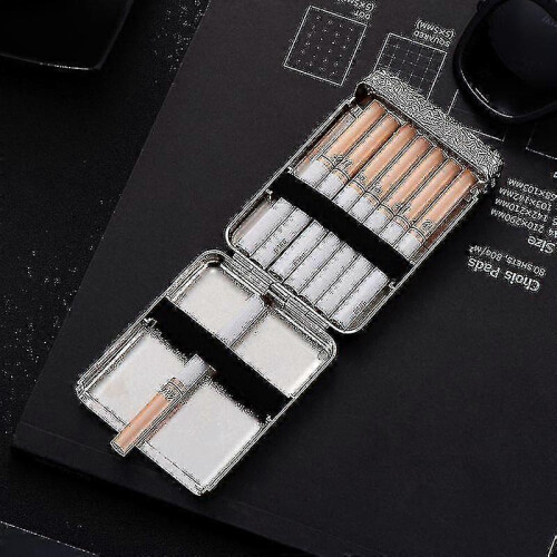 Peakyblinders Creative 3 Sided Engraved Men's Open Alloy Cigarette Case 2