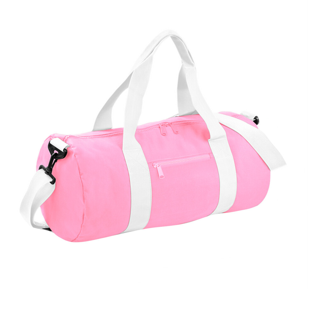 (One Size, Classic Pink/White) Bagbase Original 20L Duffle Bag-image-OPC-PF5YGHJ-NEW