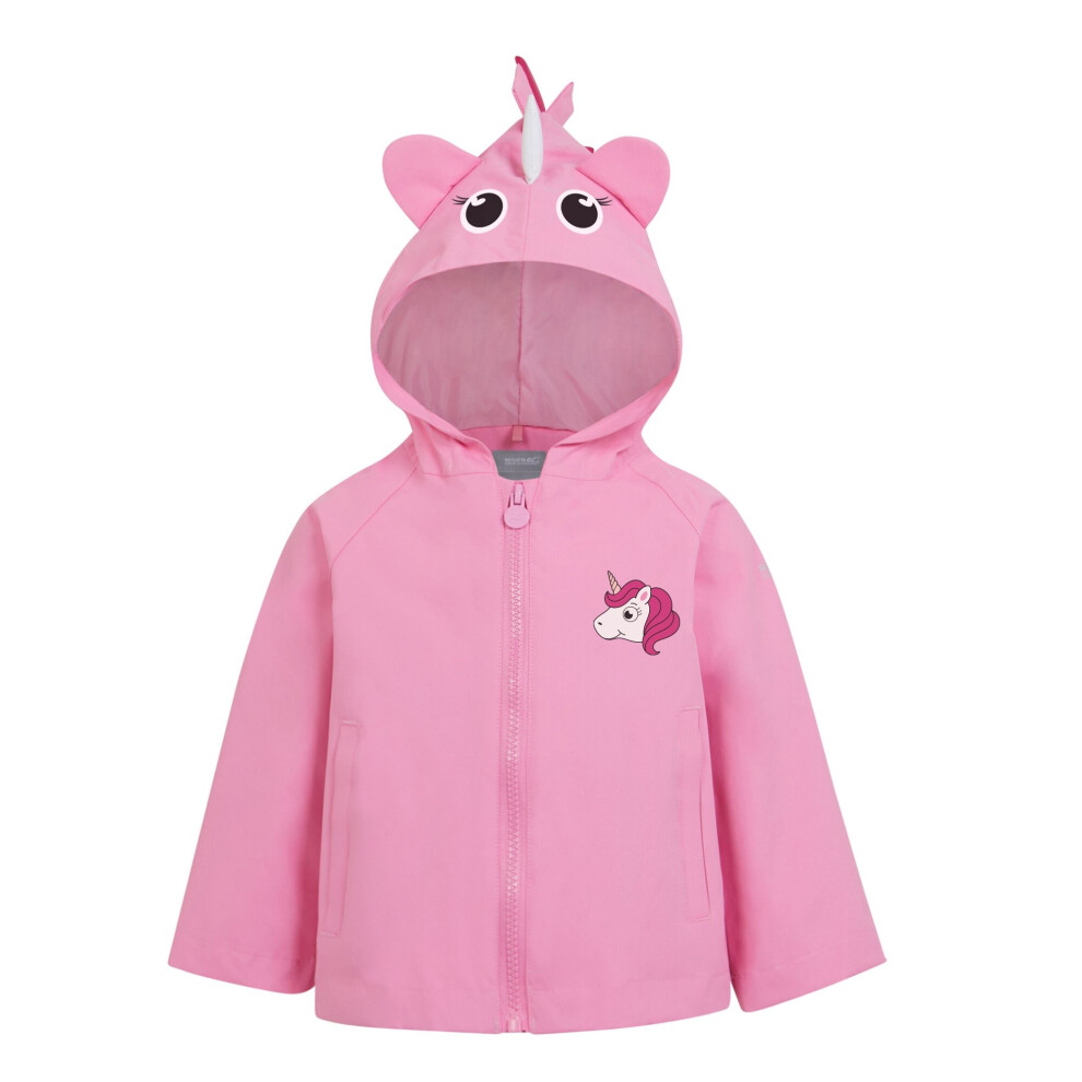 (12-18 Months, Sweet Pink) Regatta Childrens/Kids Bubbles The Shark Waterproof Jacket