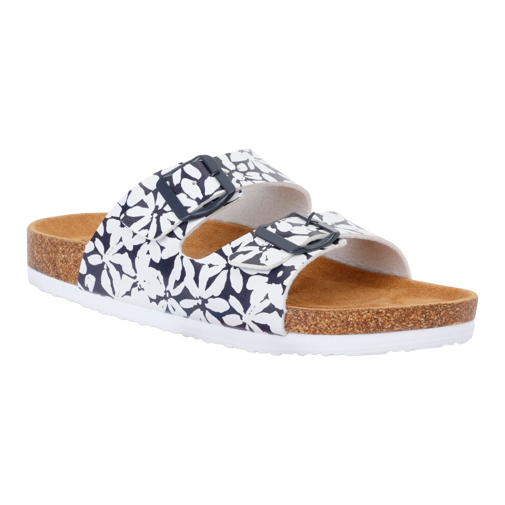 (6.5 UK, Navy/White) Regatta Womens/Ladies Mia Double Strap Sandals