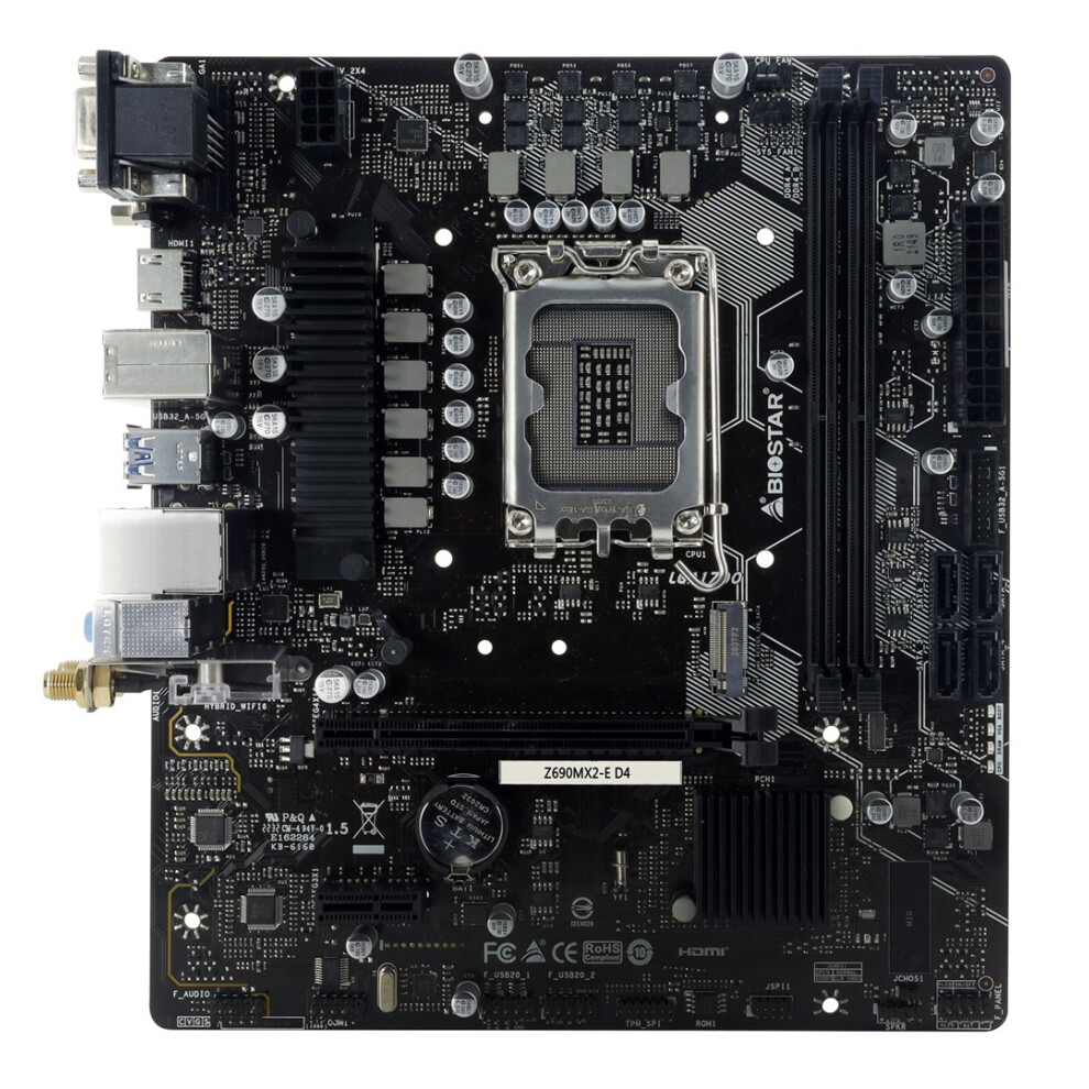 Biostar Z690MX2-E D4 (LGA 1700, Intel Z690H, mATX), Mainboard - Bild 4