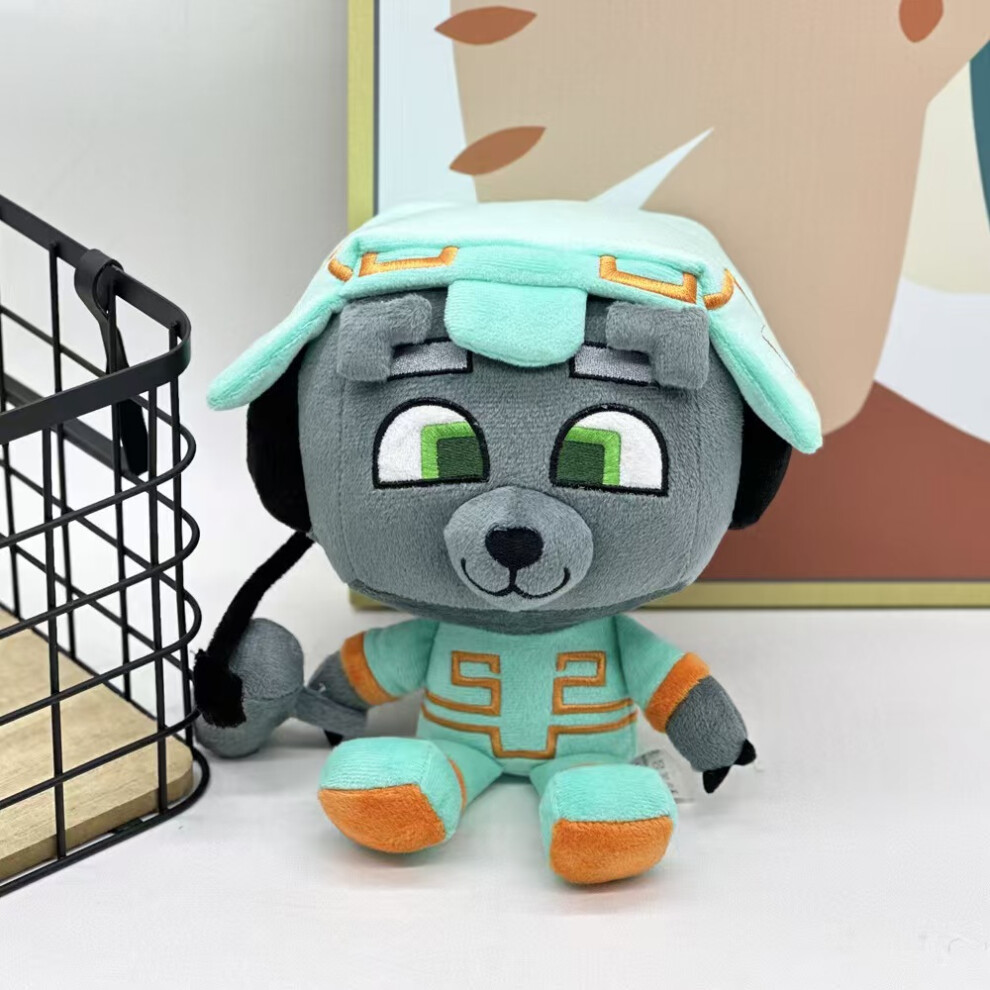 (25cm) green new bobicraft gitd wolf plush game peripheral headphones Wolf plush doll.-image-OPC-PGMTNQH-NEW