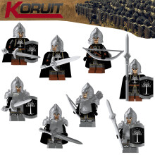 8PCS Lord Of The Rings Minifigures Spear infantry Fit Lego Toys