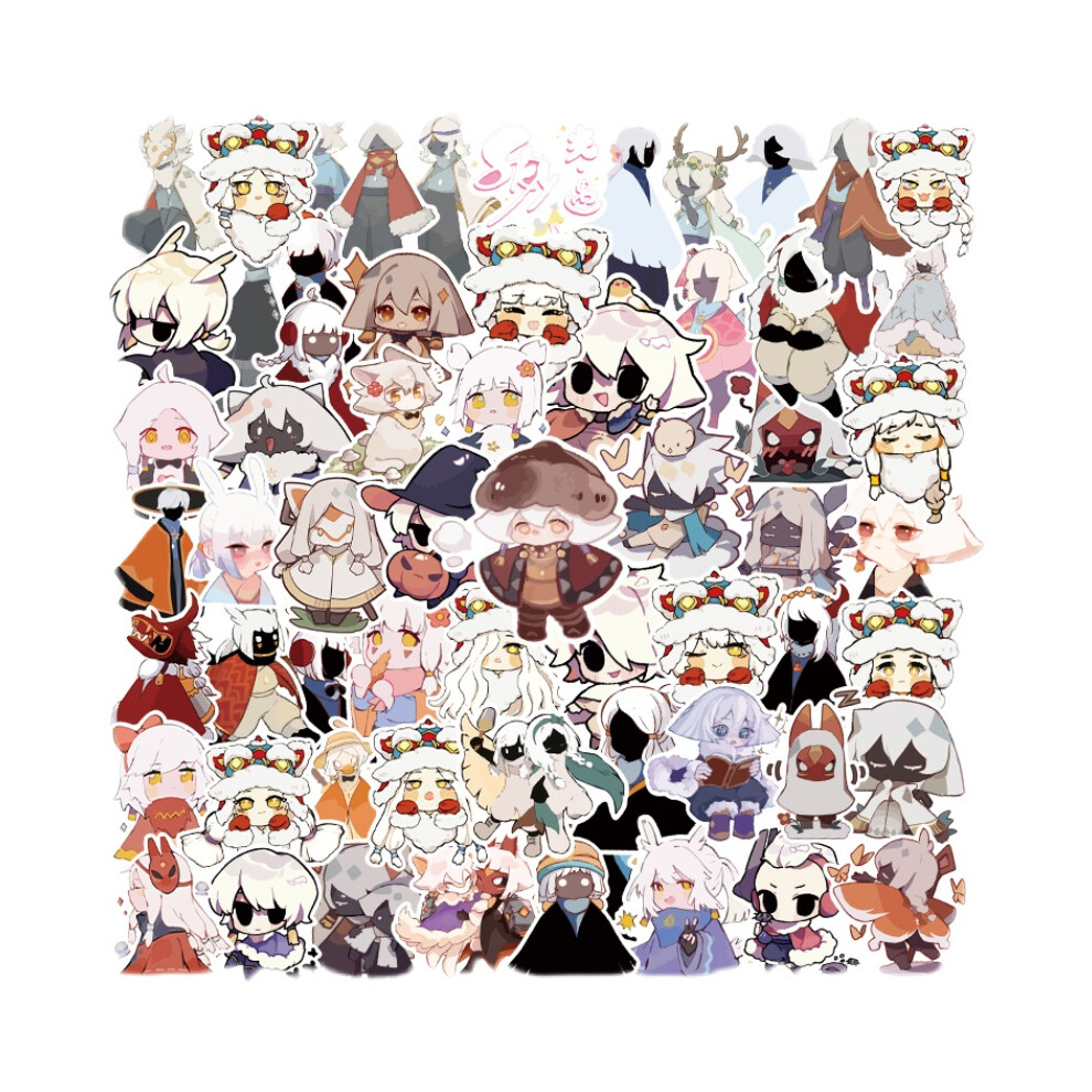 100 StüCk Cartoon-Aufkleber Himmel: Kinder Der Lichter Sportaufkleber FüR Kinder-image