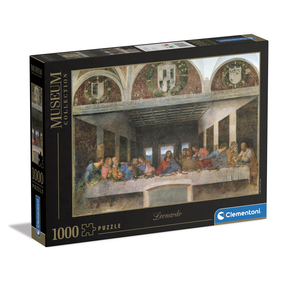 Clementoni - Puzzle 1000 Pezzi Arte Per Adulti E Ragazzi, Museum Collection, Tema Cenacolo Di Leonardo Da Vinci, Idea Regalo Uomo E Donna, Made In Italy, 70X50 Cm, 31447-image