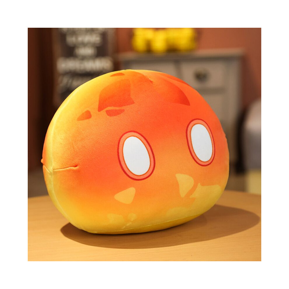 (Fire Slime, 30cm/11.81in) Genshin Slime Impact Theme Cute Plush Dolls Dango Throw Pillow Gift Toys Cartoon