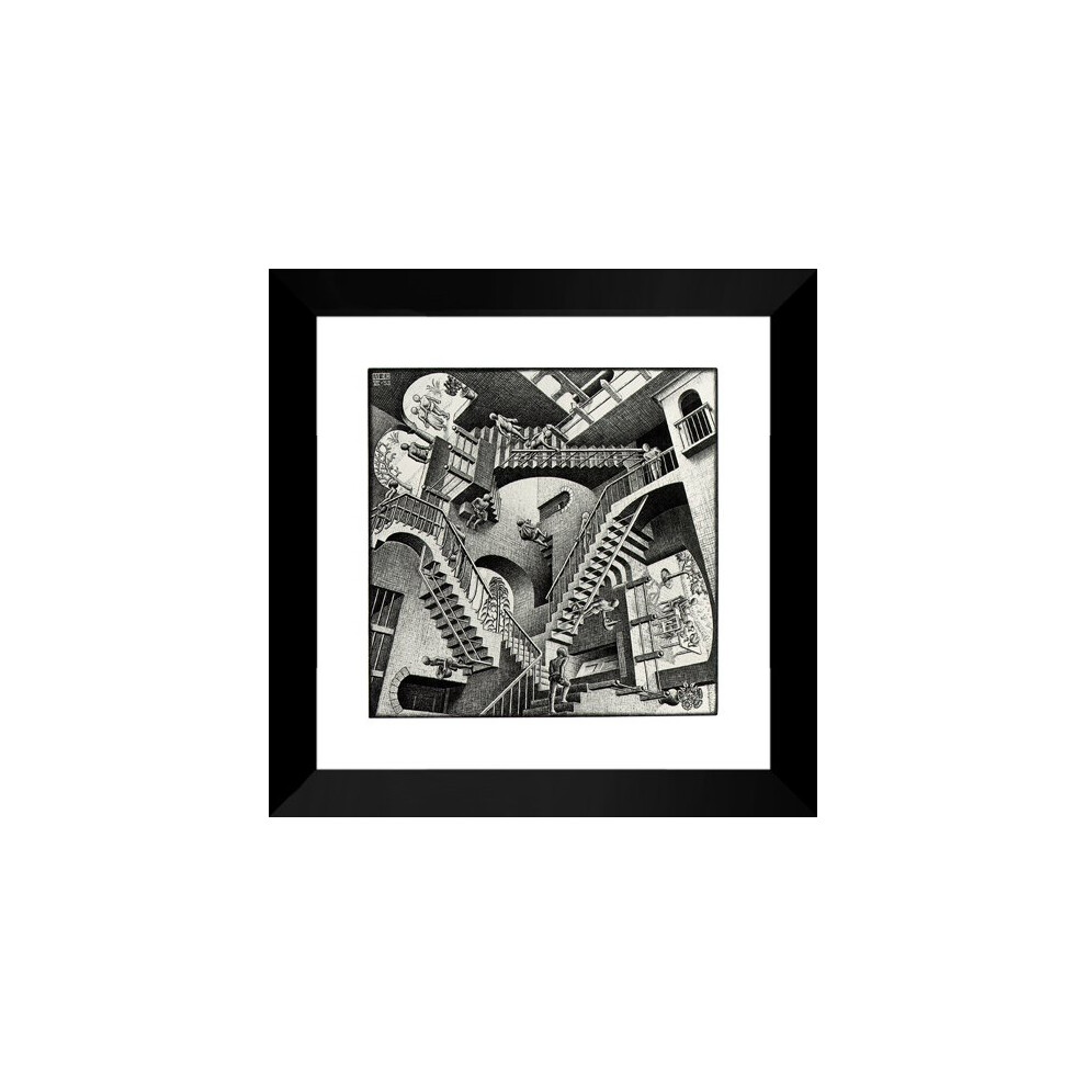 Artdirect Relativity 20X20 Framed Art Print By M.c. Escher