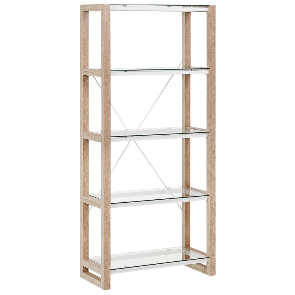 4 Tier Bookcase JENKS 152 cm White