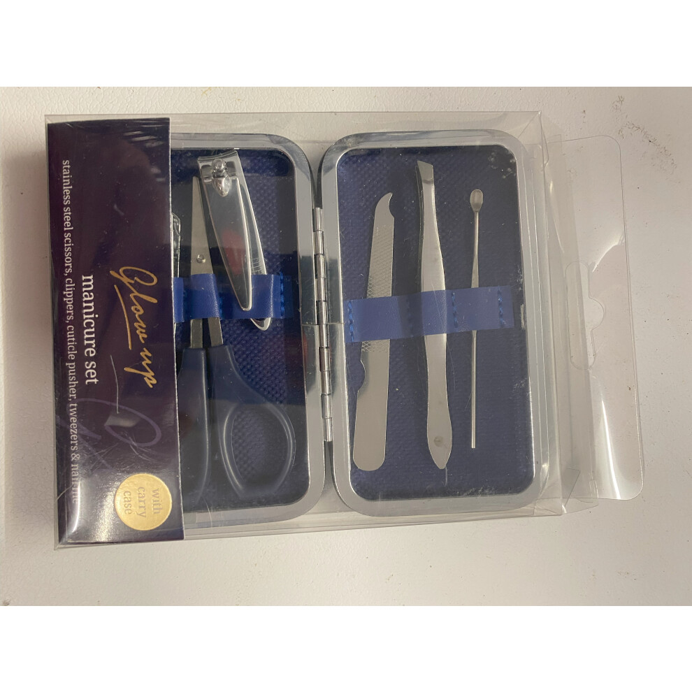 Manicure Pedicure Nail Care Set Cutter Clippers Kit Case