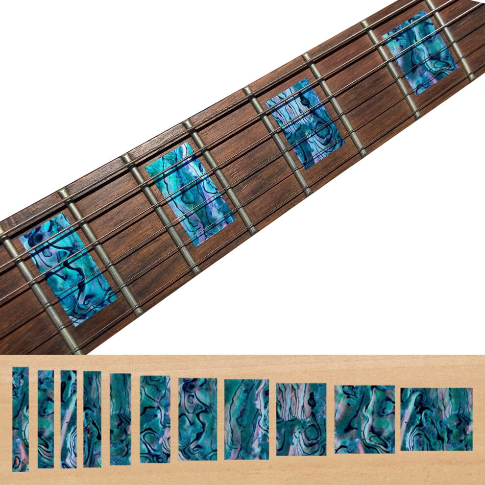 Inlay Sticker - Pennarelli Per Chitarra E Basso - Lp/Sg Blocks - Abalone Blue, F-005BL-BL-image
