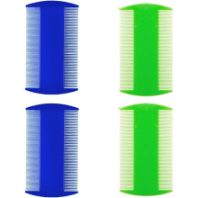 4 Lice Combs,Double Sided Cat Dogs & kids Grooming Comb, flea and Lice