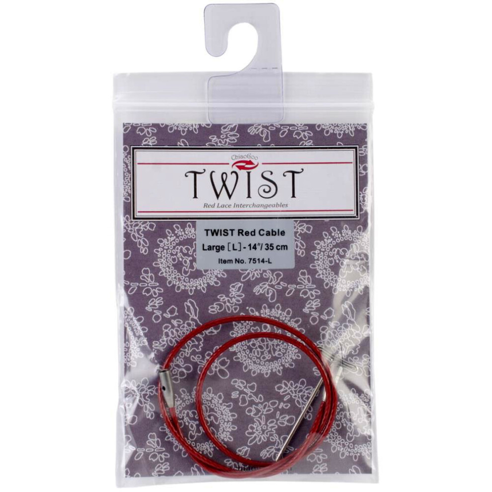C Bles Interchangeables Chiaogoo Twist Lace De 14 Pouces, Grands Rouges-image