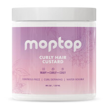 Moptop Curly Hair Custard Gel pentru valuri Bobine ?i Kinks - Anti -Frizd Curl Hidratant Definitor ?i activator u?or cu Aloe excelent pentru paru
