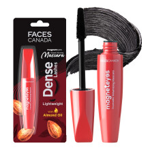 FACESCANADA Magneteyes Dramatic Volumizing Black Mascara | Lightweight Washable Eye Makeup | Volume & Length Mascara | No Clumping Smudge Proof | 0.3