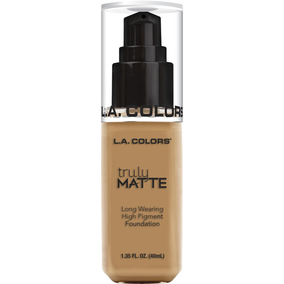 La V Rit L.a. Colors Truly Matte Foundation Warm Honey 1.35 Fl. Oz.