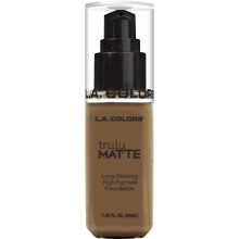 L.A. COLORS Truly Matte Foundation, Cappuccino CLM363