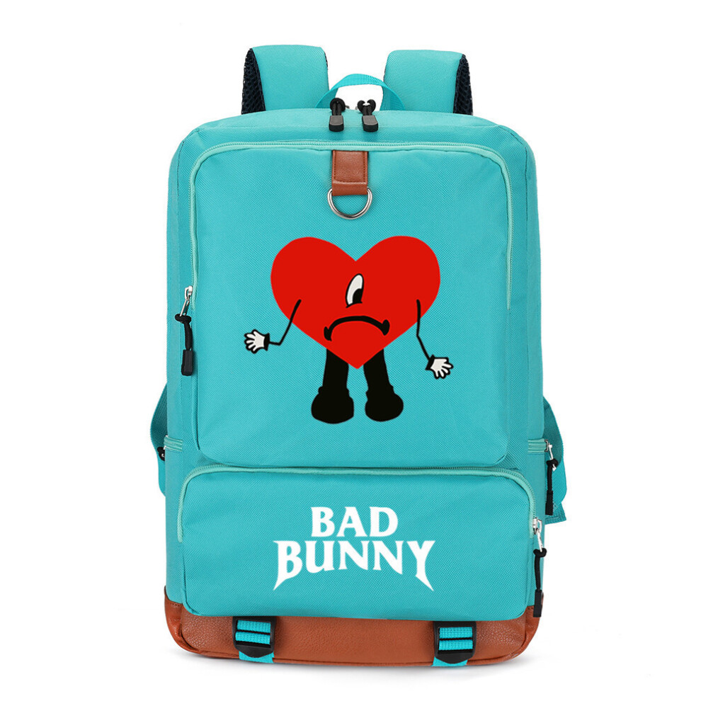 (A5, Backpack) New hot-selling INS internet celebrity popular singer bad bunny backpack primary and secondary school school bag computer bag-image-OPC-PGMVZQR-NEW