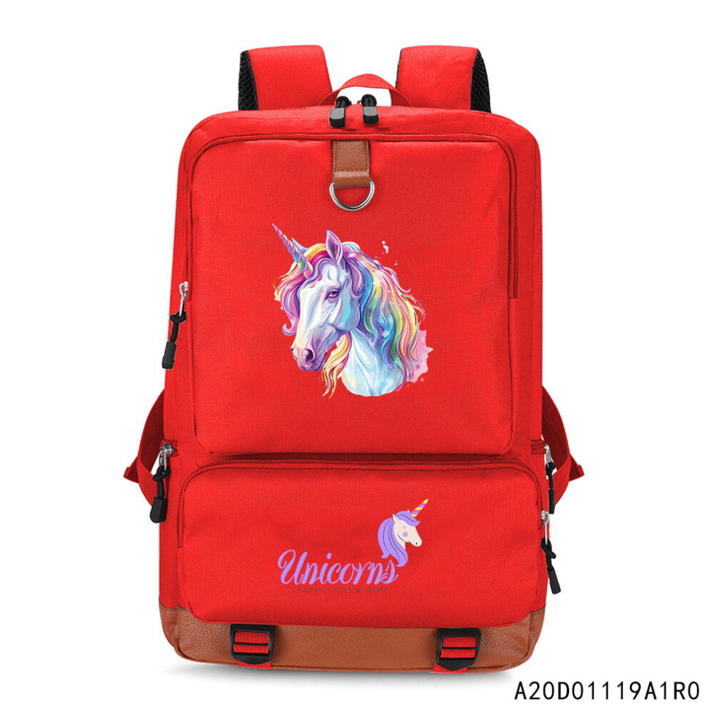 (Twenty three, Backpack) New unicorn hot paintings with both shoulders, water-resistant and wear-resistant, and burden-reducing school bags for primar-image-OPC-PGMW2H9-NEW