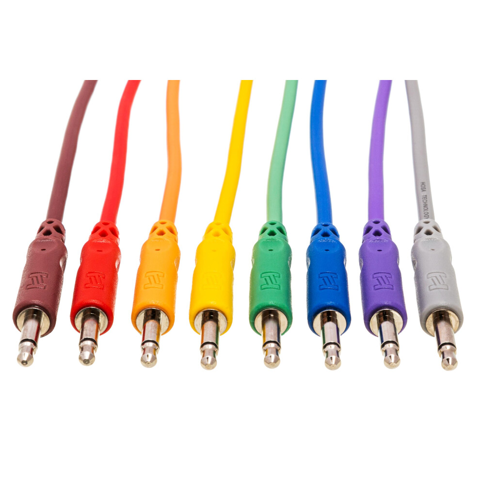 Hosa CMM-830, Unbalanced Patch Cables, 3.5 Mm Ts To Same, 1 Ft