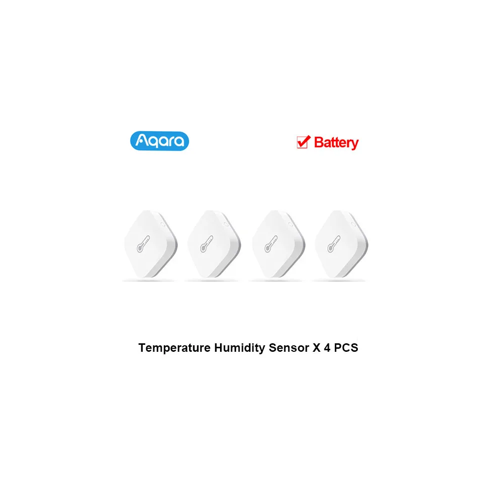 (4pcs Humidity Sensor) Aqara Zigbee Hygrometer Temperature and Humidity Sensor Thermometer Smart Home Remote Monitor Homekit