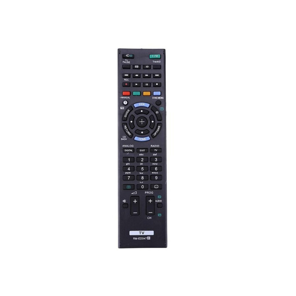 (Black) Abs Replacement Universal Rm-Ed047 For Sony Tv Remote Control Rm-Ed050 Ed052 Ed053 Black 9180193694383