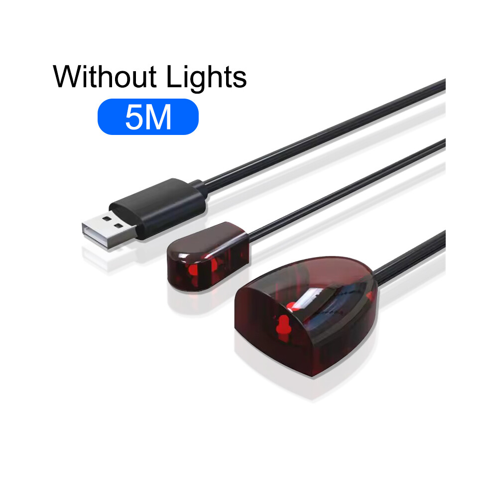 (5M Without Lights) Infrared Ir Remote Extender Repeater Receiver Usb Adapter Transmitter Applies To All Remote Control 9180193696226