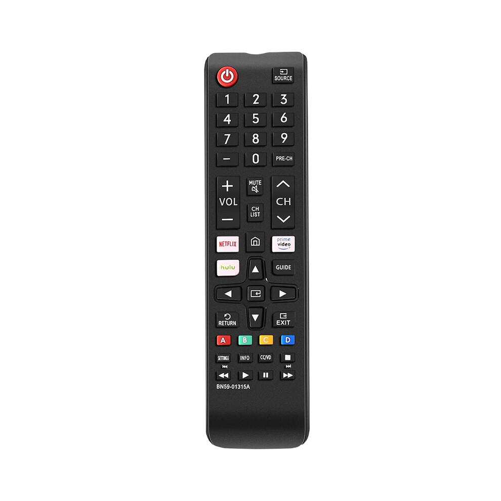 (Black) Universal Remote Control Compatible All Samsung Lcd 3D Led Tvs Models Lcd Led 3D Hdtv Qled Smart Tv,… Black