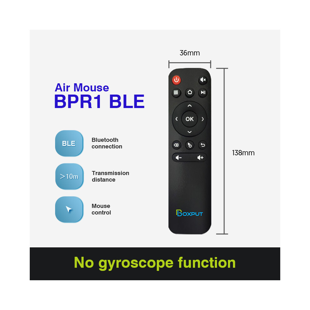 (Bpr1) Bpr1 Bpr1s Plus Ble 5.0 Air Mouse Voice Remote Control 2.4Ghz Wireless Remote Controller With Gyro For 9180193695304