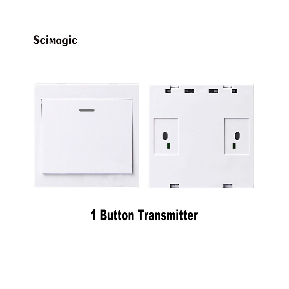 (1Ch) 433Mhz Universal Wireless Remote Control Wall Panel Rf Transmitter 1527 Learning Code Wall Switch 9180193696158