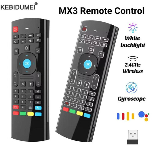 (Standard backlight) MX3 2.4GHz Air Mouse Wireless Mini Keyboard Backlit Remote Control With Multimedia Keys For Android 1