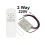 (2 Way 220v) Wireless Remote Control Light Switch 220V Receiver Transmitter ON/OFF Digital 1/2/3 Way Wall Remote 3