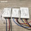 (2 Way 220v) Wireless Remote Control Light Switch 220V Receiver Transmitter ON/OFF Digital 1/2/3 Way Wall Remote 8