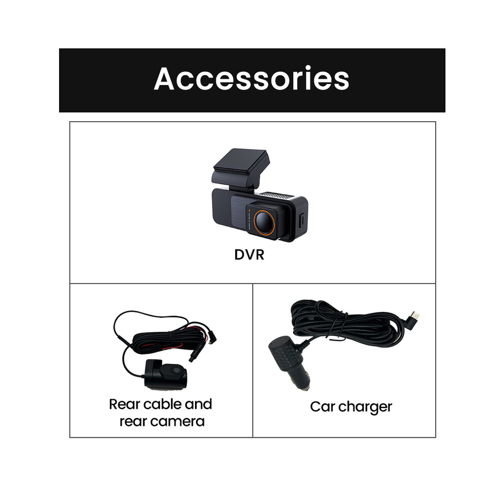 (X30, None) 3.2Inch 4K Dash Cam Dual Lens Ultra Hd Real Car Dvr Camera Wifi Gps Rear View Night Vision Wdr Video 9180193709308
